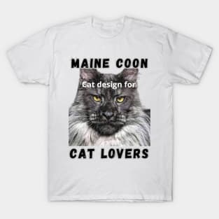 Majestic Maine Coon design T-Shirt